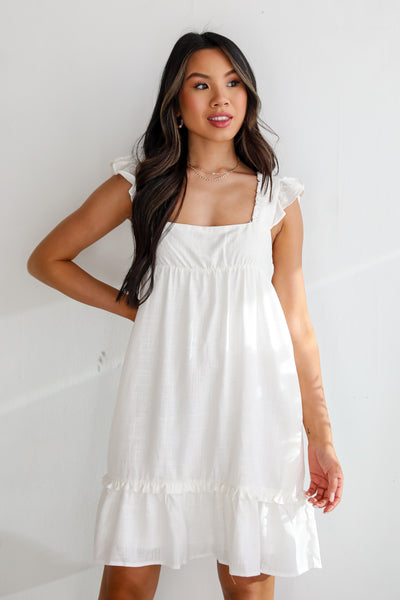 trendy white dress
