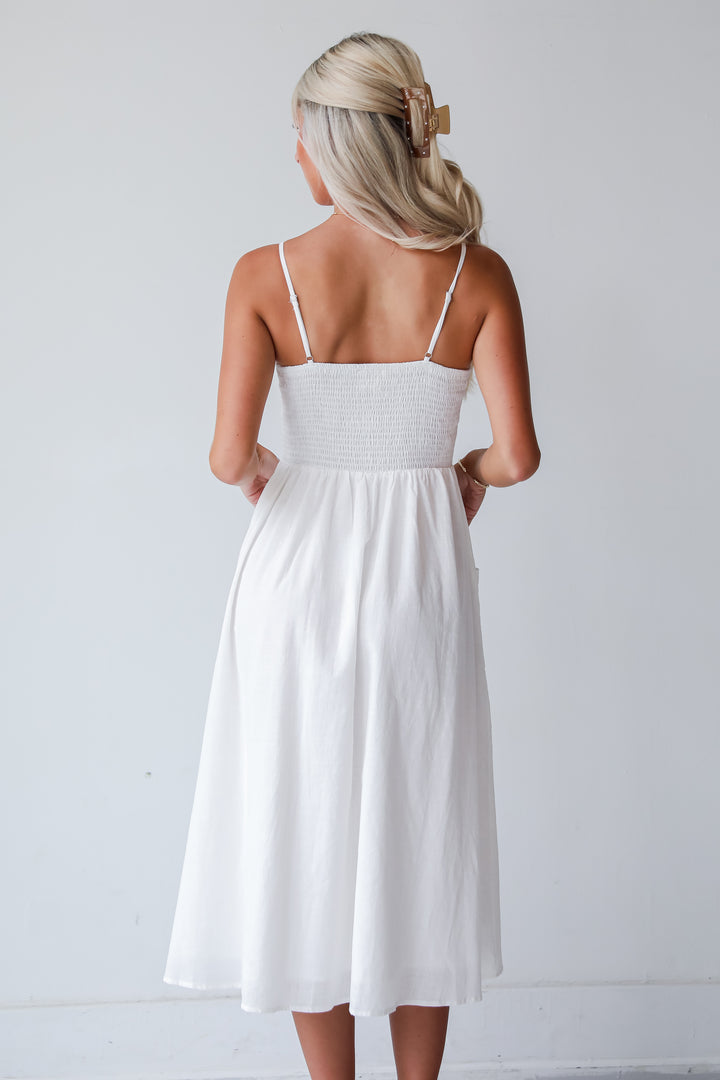 Remarkably Perfect White Midi Dress