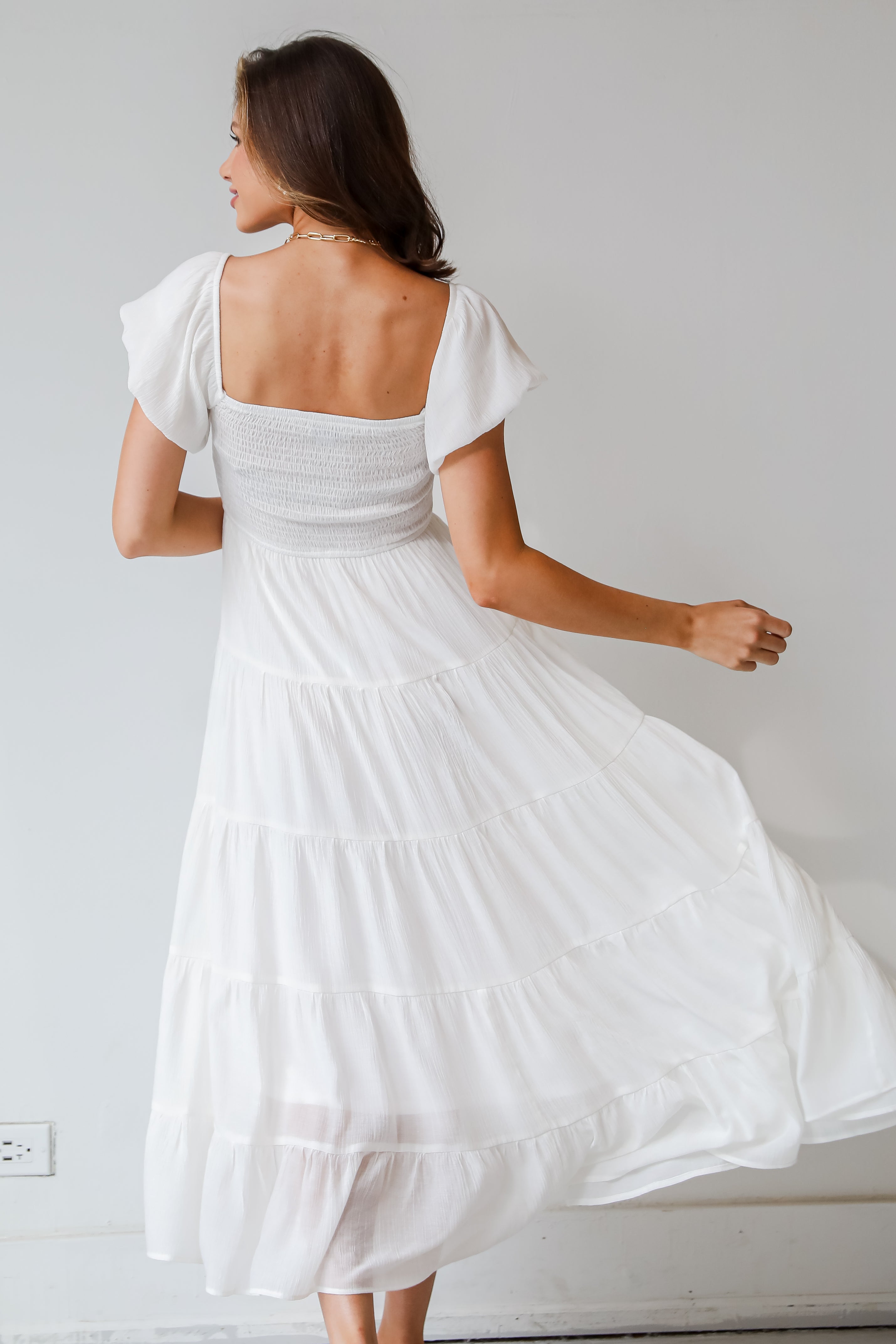 Hotsell All White Cotton & Tulle Summer Midi Dress, Lolita Style Wide Women Dress, Tiered Trapeze Dress, Maxi Tunic Dress, Lightweight Summer Dress