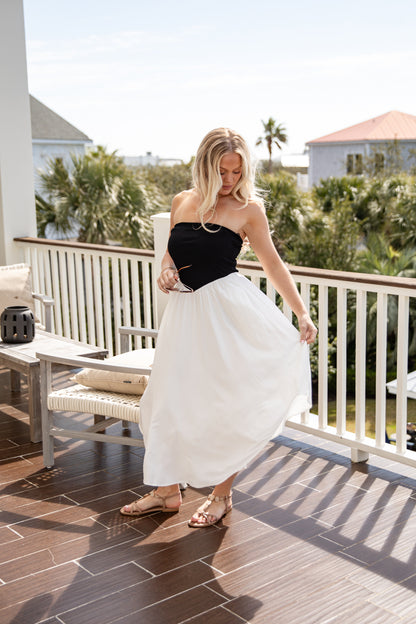 Darling At Heart White Midi Dress | Trendy Women's Dresses