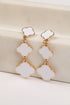 Ashley Quatrefoil Drop Earrings