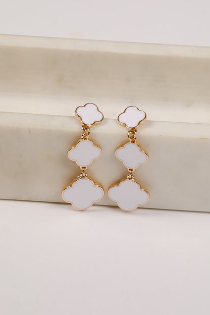 Ashley Quatrefoil Drop Earrings