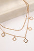 Gianna Quatrefoil Layered Chain Necklace