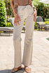 Off White Stripe High-Rise Vintage Flare Jeans