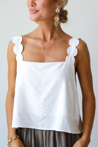 Modern Look White Tank