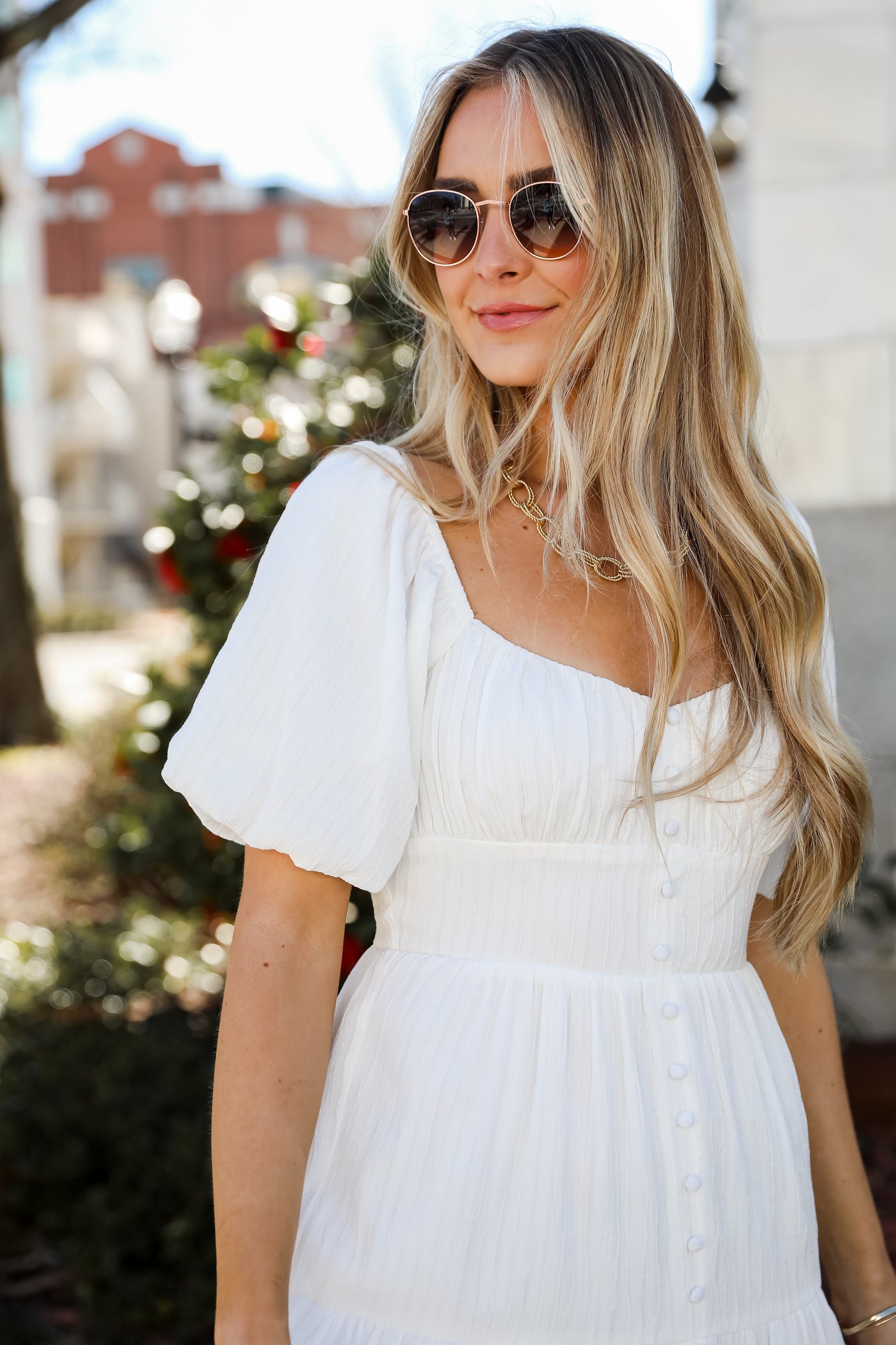 Completely Precious White Tiered Midi Dresswhite dresses