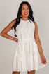 Running To You White Tiered Mini Dress
