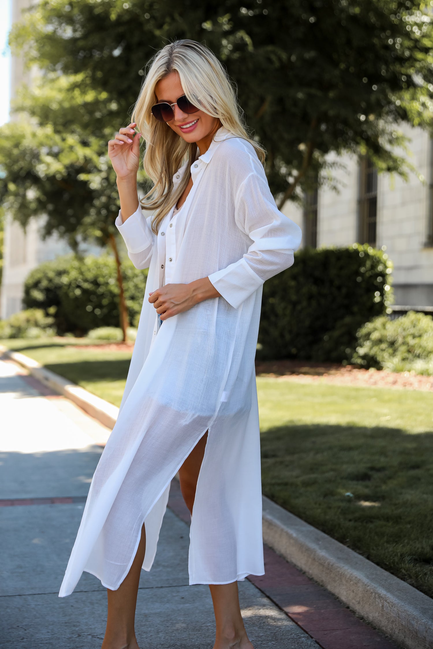 Beloved Sweetie White Tunic