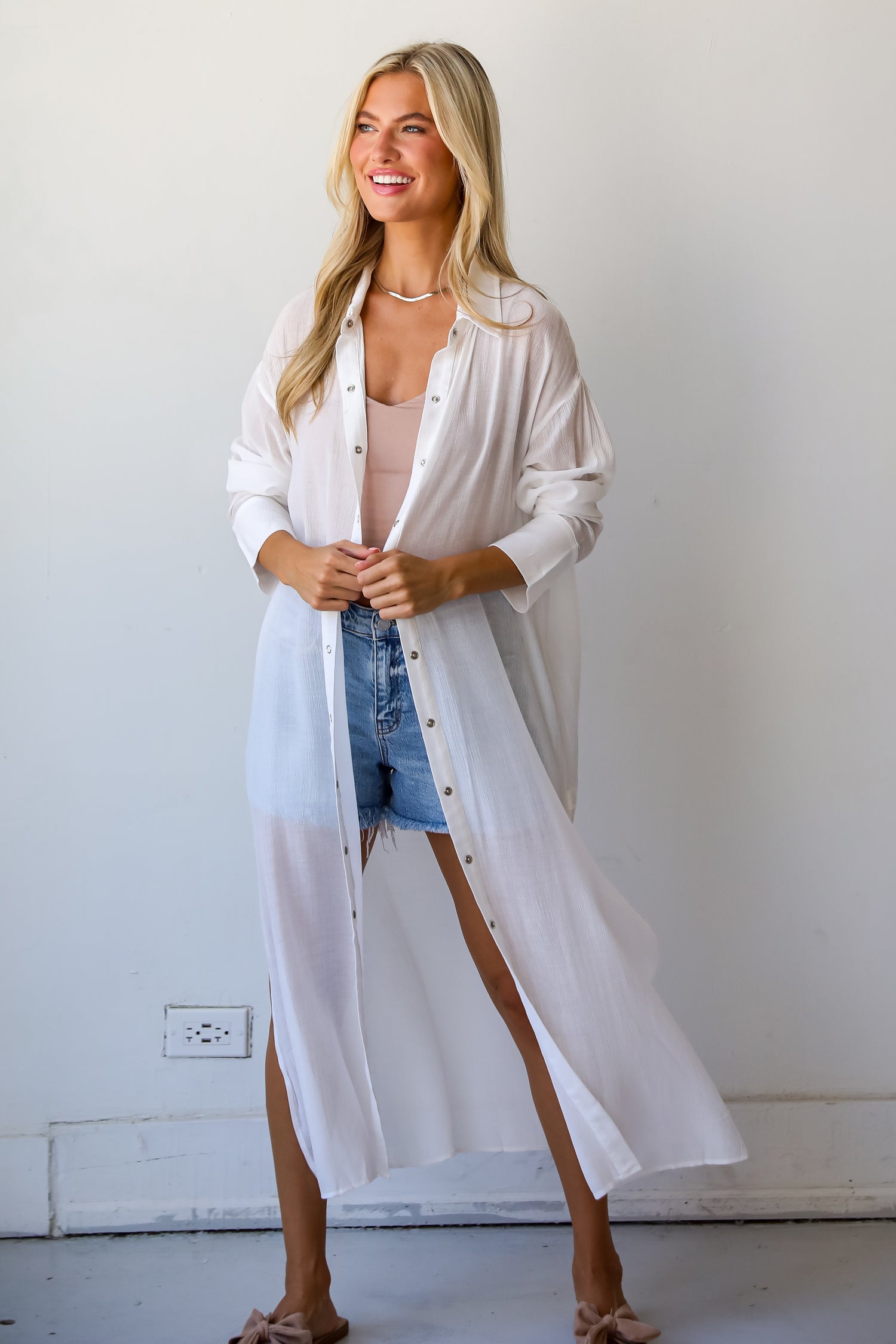 Beloved Sweetie White Tunic