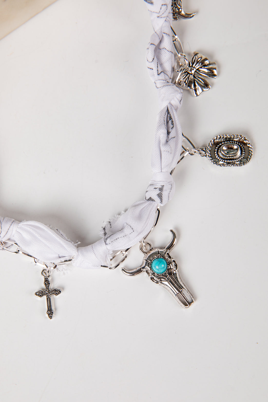 silver charm necklace