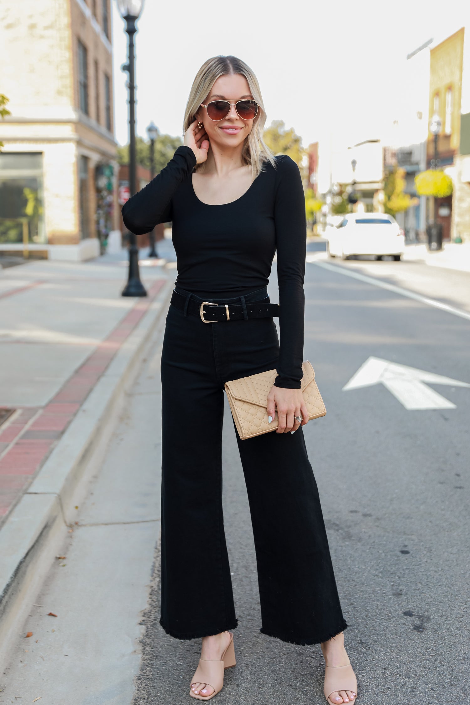 black Wide Leg Jeans