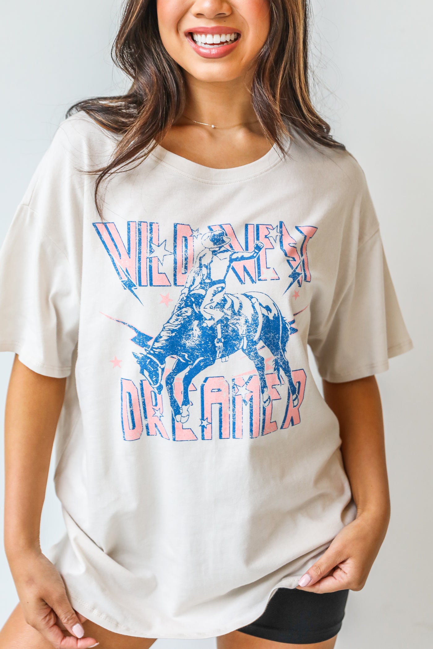 Wild West Dreamer Graphic Tee on model