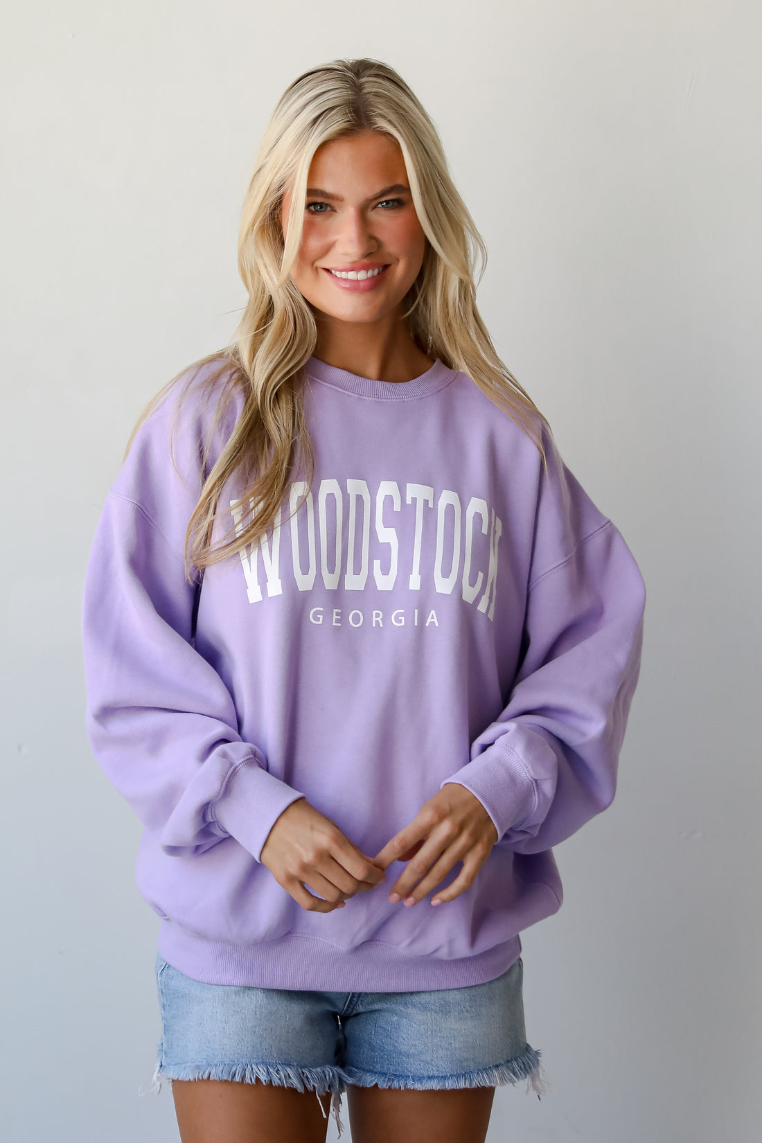 Lavender Woodstock Georgia Sweatshirt