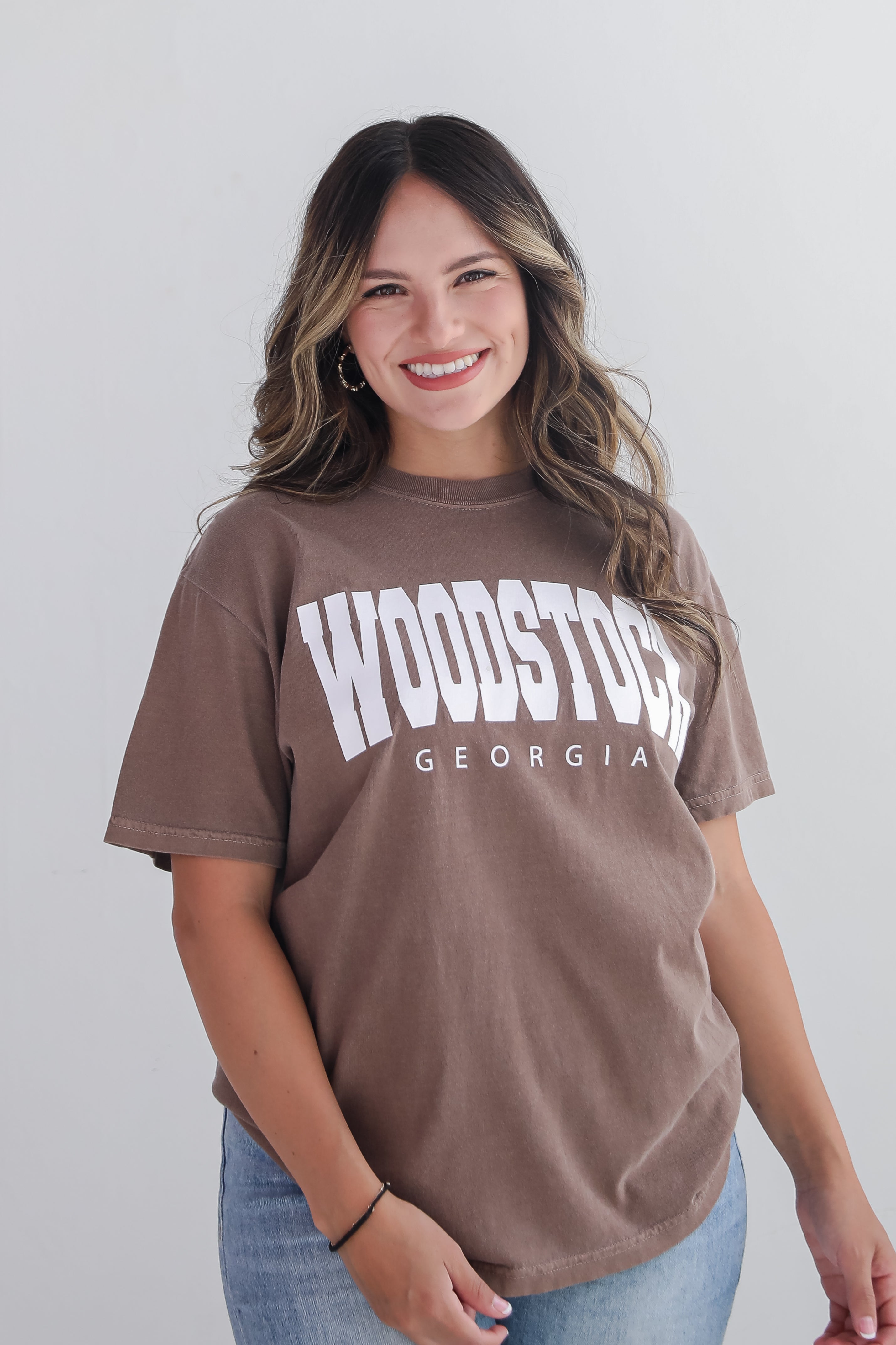 Brown Woodstock Georgia Tee