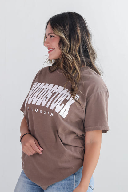 Brown Woodstock Georgia Tee