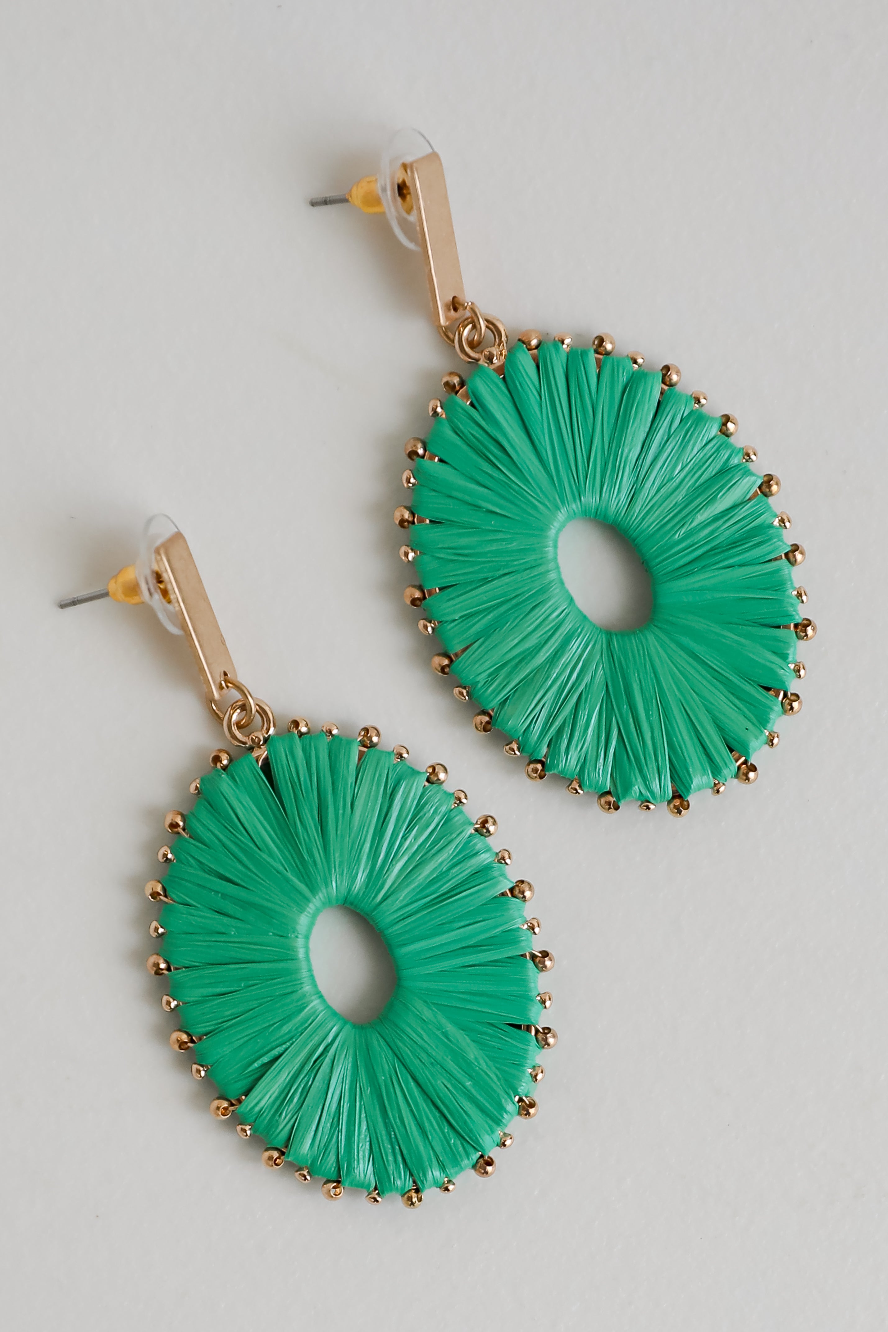 Aspen Straw Statement Earrings