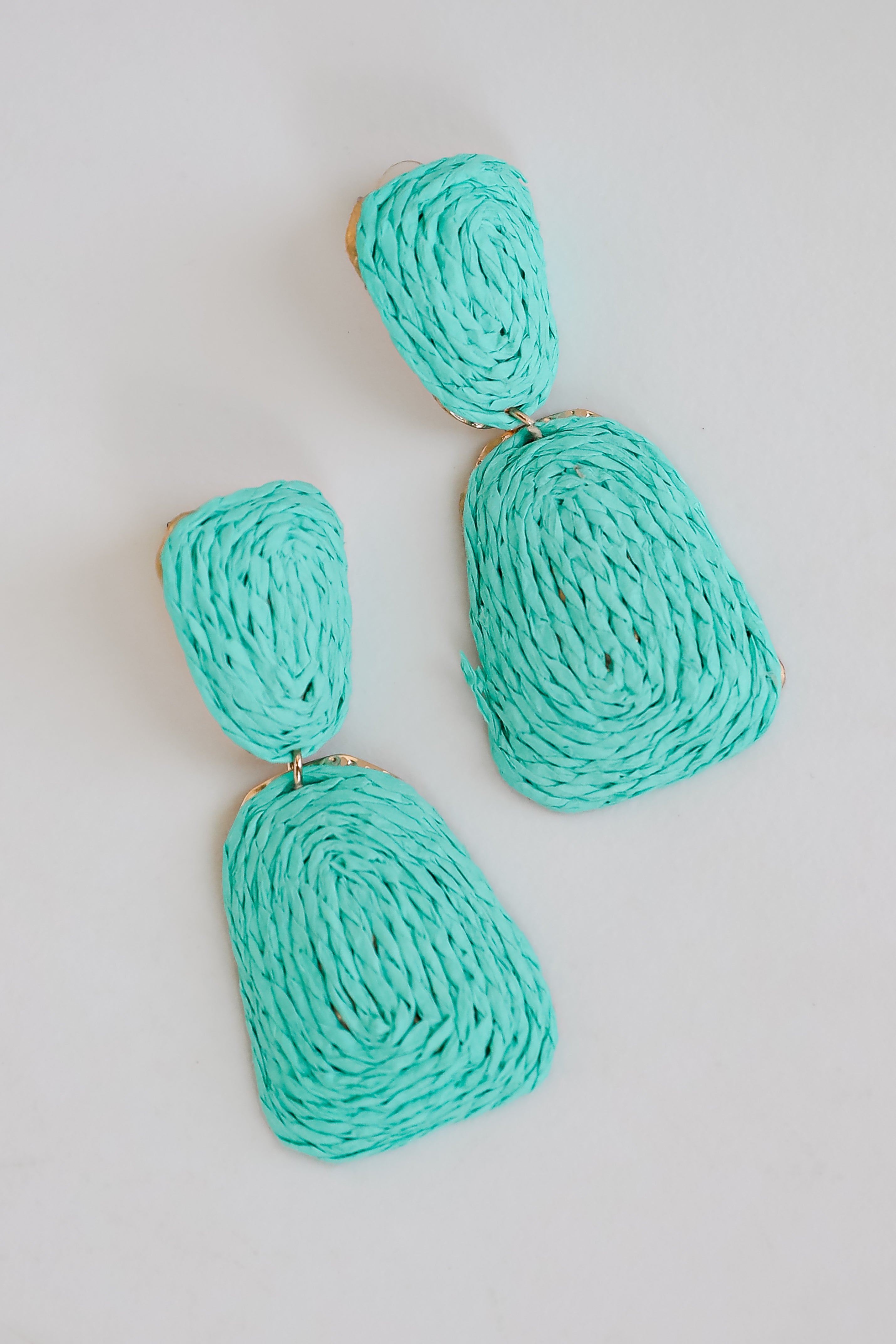 Straw Statement Earrings