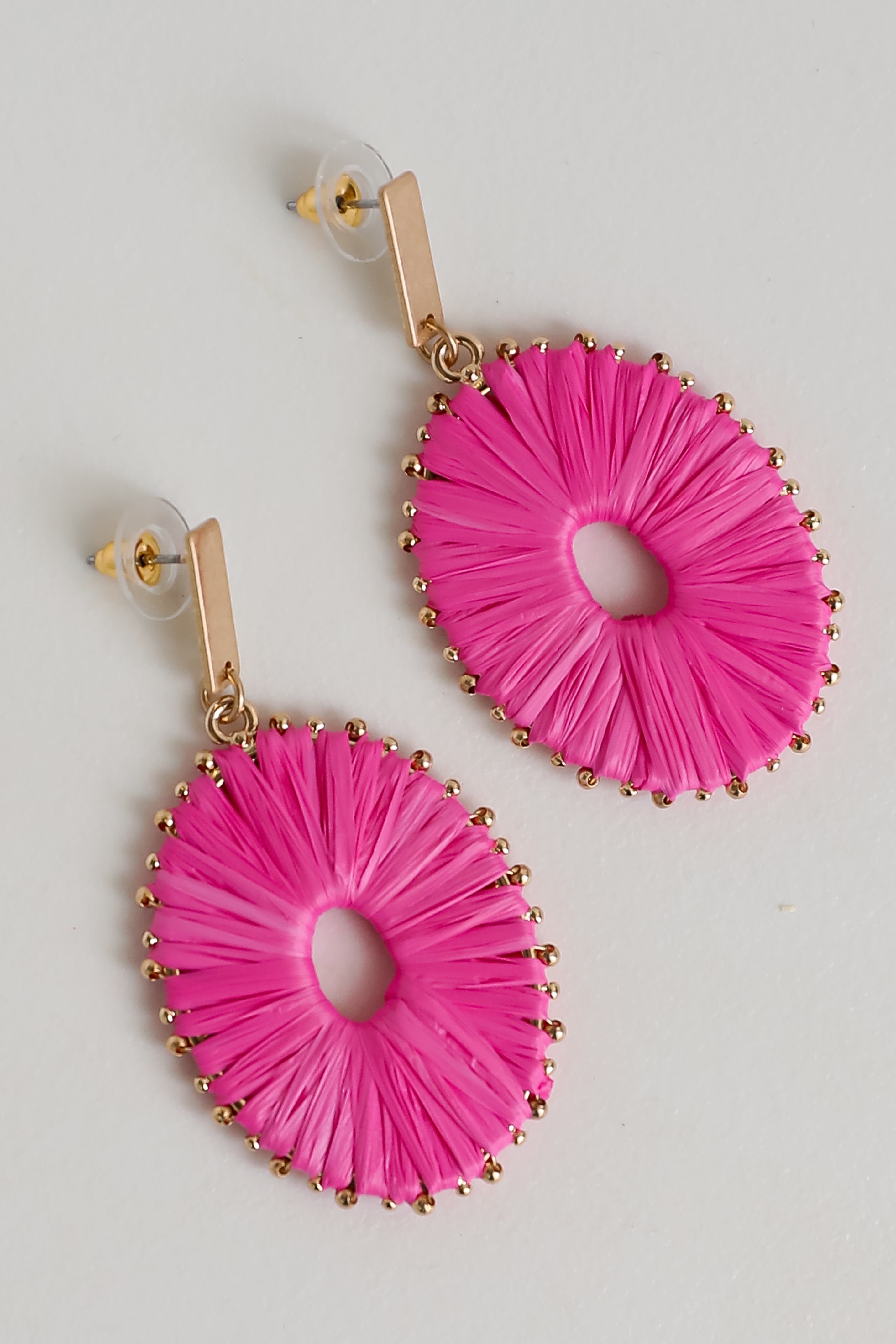 Aspen Straw Statement Earrings