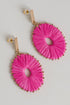 Aspen Straw Statement Earrings