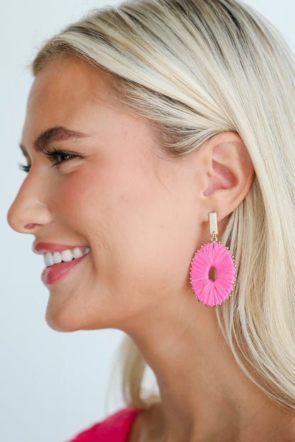 Aspen Straw Statement Earrings