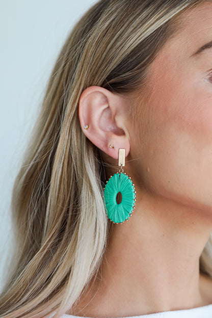 Aspen Straw Statement Earrings