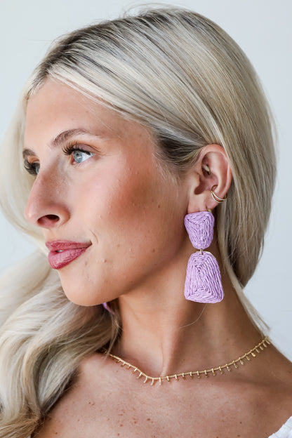 Straw Statement Earrings