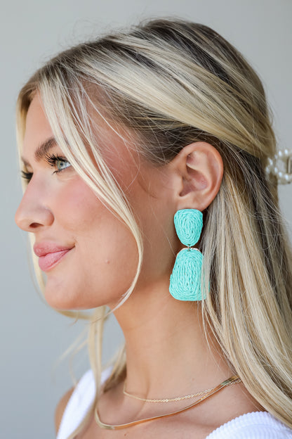 Straw Statement Earrings