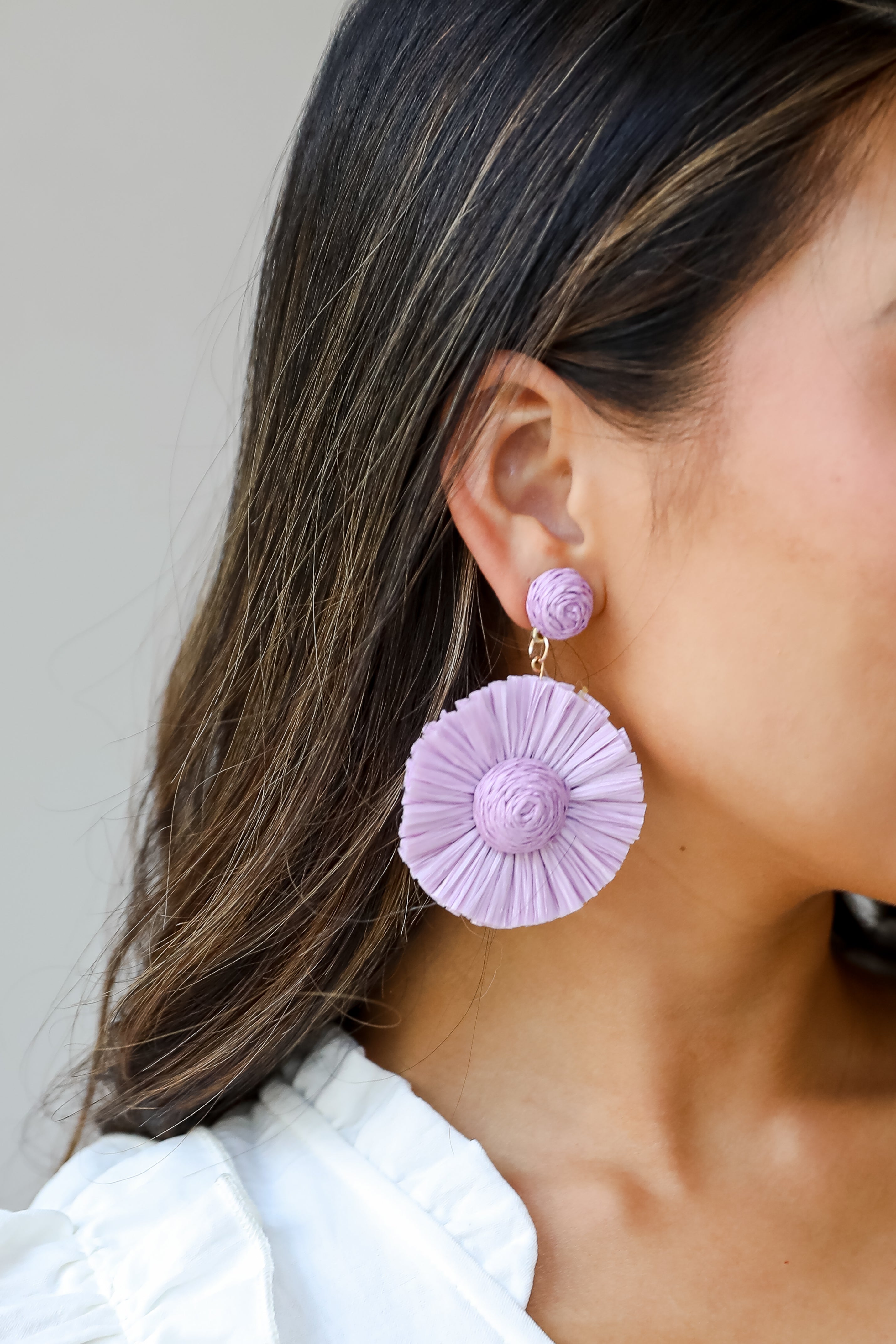 Straw Statement Earrings