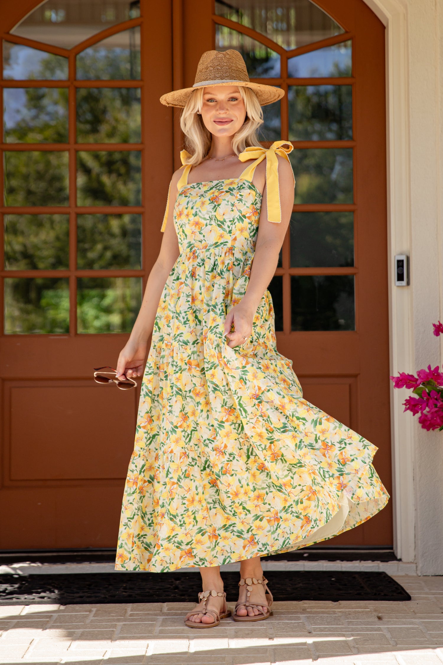 maxi sun dress All For and everyday boho style Coastal Romance Floral Maxi Dress
