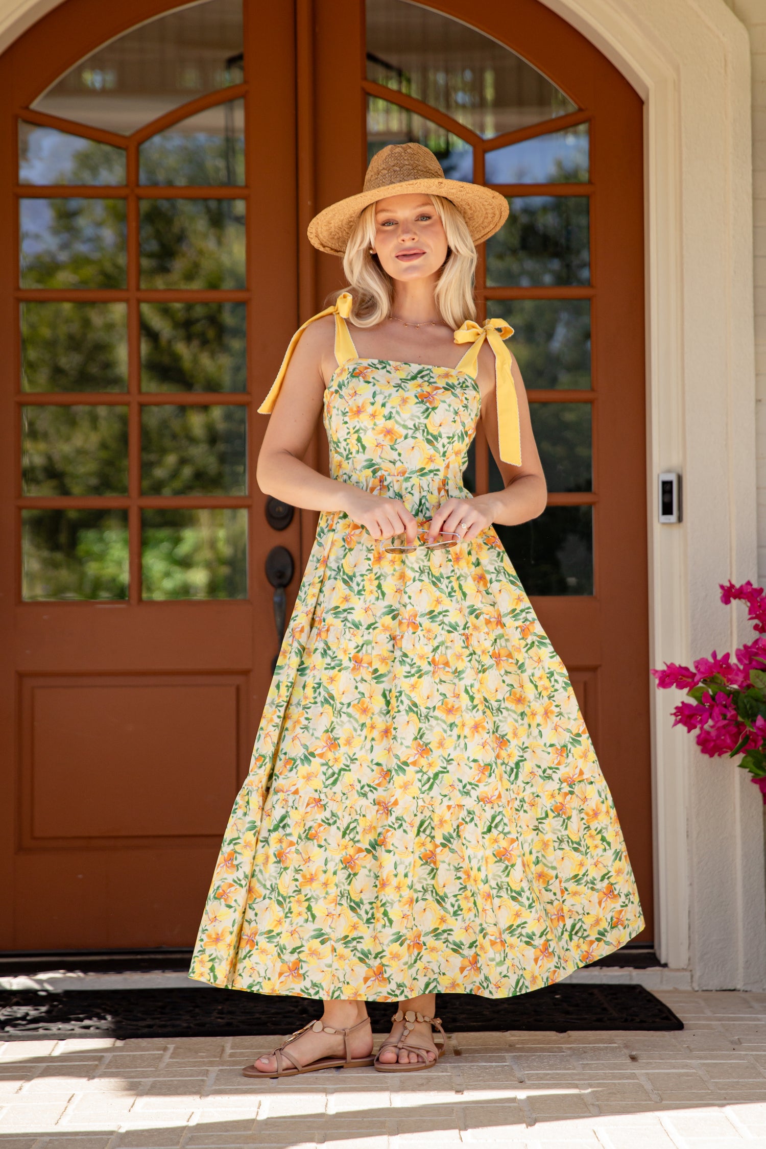 Coastal Romance Floral Maxi Dress | Trendy Women's Dress