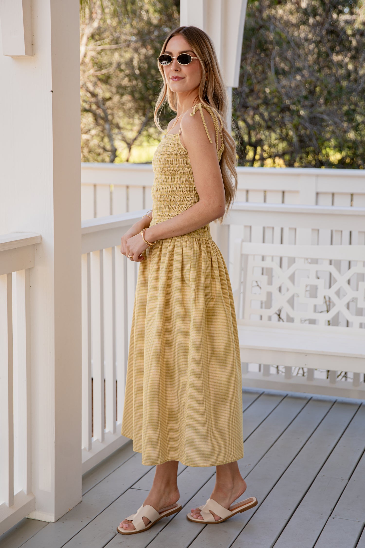 Your Happy Place Yellow Gingham Maxi Dress | Trendy Dresses | DressUp Yellow / Small Your Happy Place Yellow Gingham Maxi Dress | Trendy Dresses | DressUp Yellow / Small