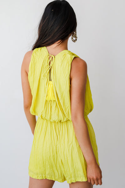 rompers for women Sweetest Stance Yellow Romper