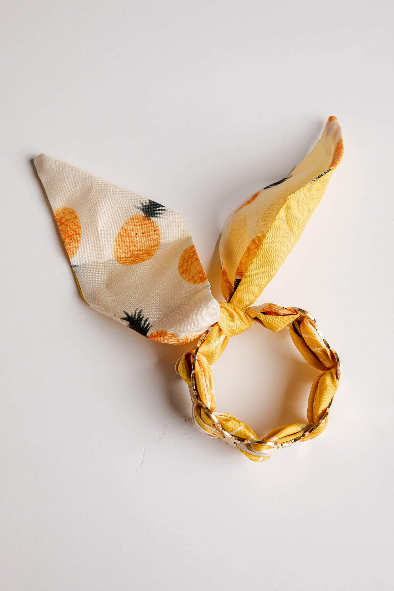 bracelet with pineapple pattern on a white background