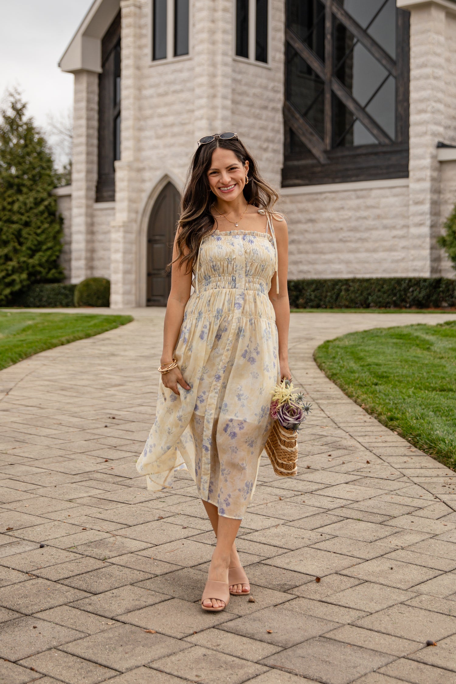 Smocked Yellow Floral Midi Dress | Trendy Women's Dress | ShopDressUp Dress Up Smocked Yellow Floral Midi Dress | Trendy Women's Dress | ShopDressUp Dress Up