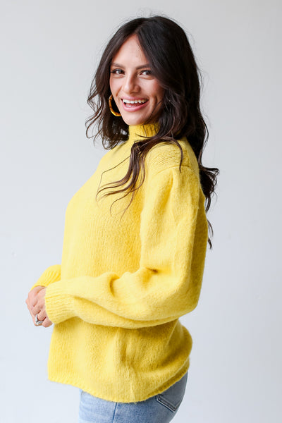Yellow Sweater on model