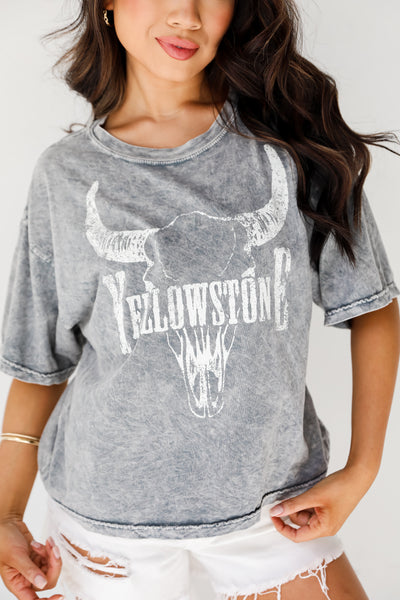 Yellowstone Cropped Graphic Tee close up