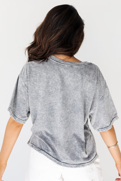 Yellowstone Cropped Graphic Tee back view