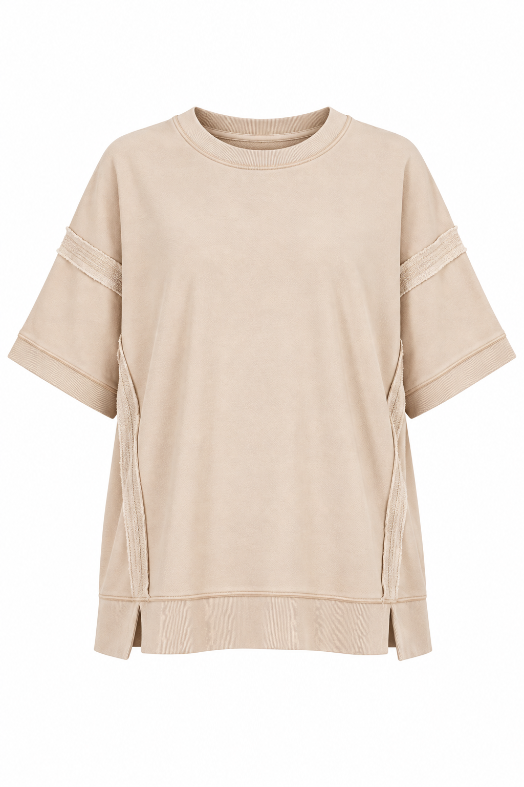 Easygoing Days Taupe Casual Top