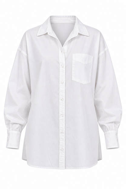 Simply Well Dressed White Button Up Blouse