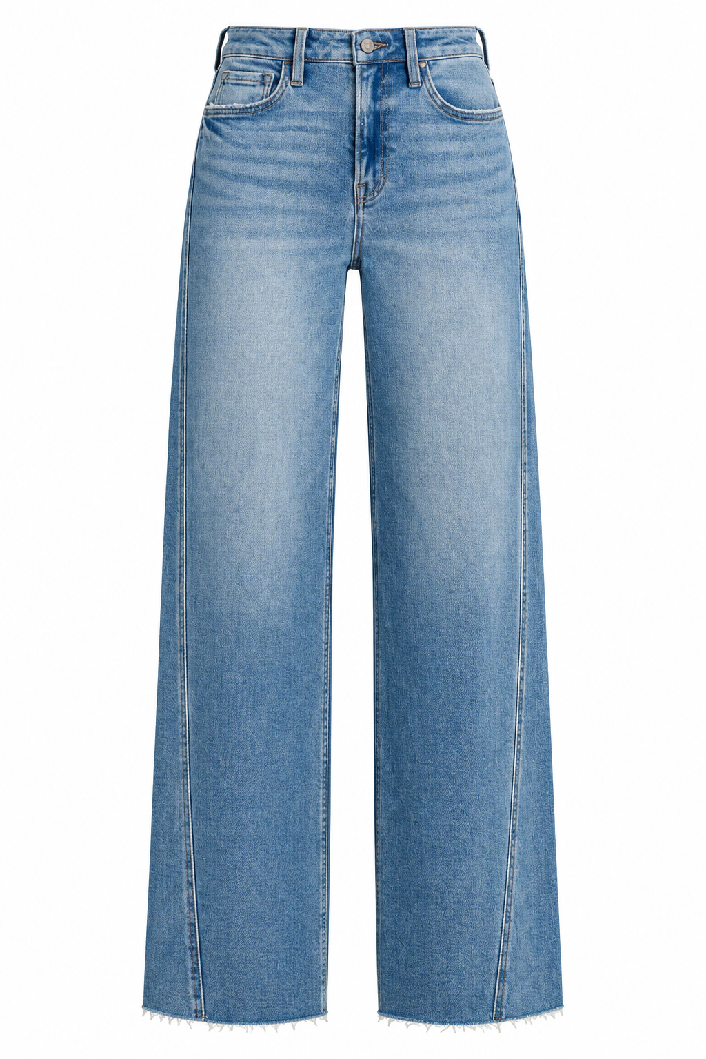 Maddi Medium Wash High Rise Wide Leg Jeans