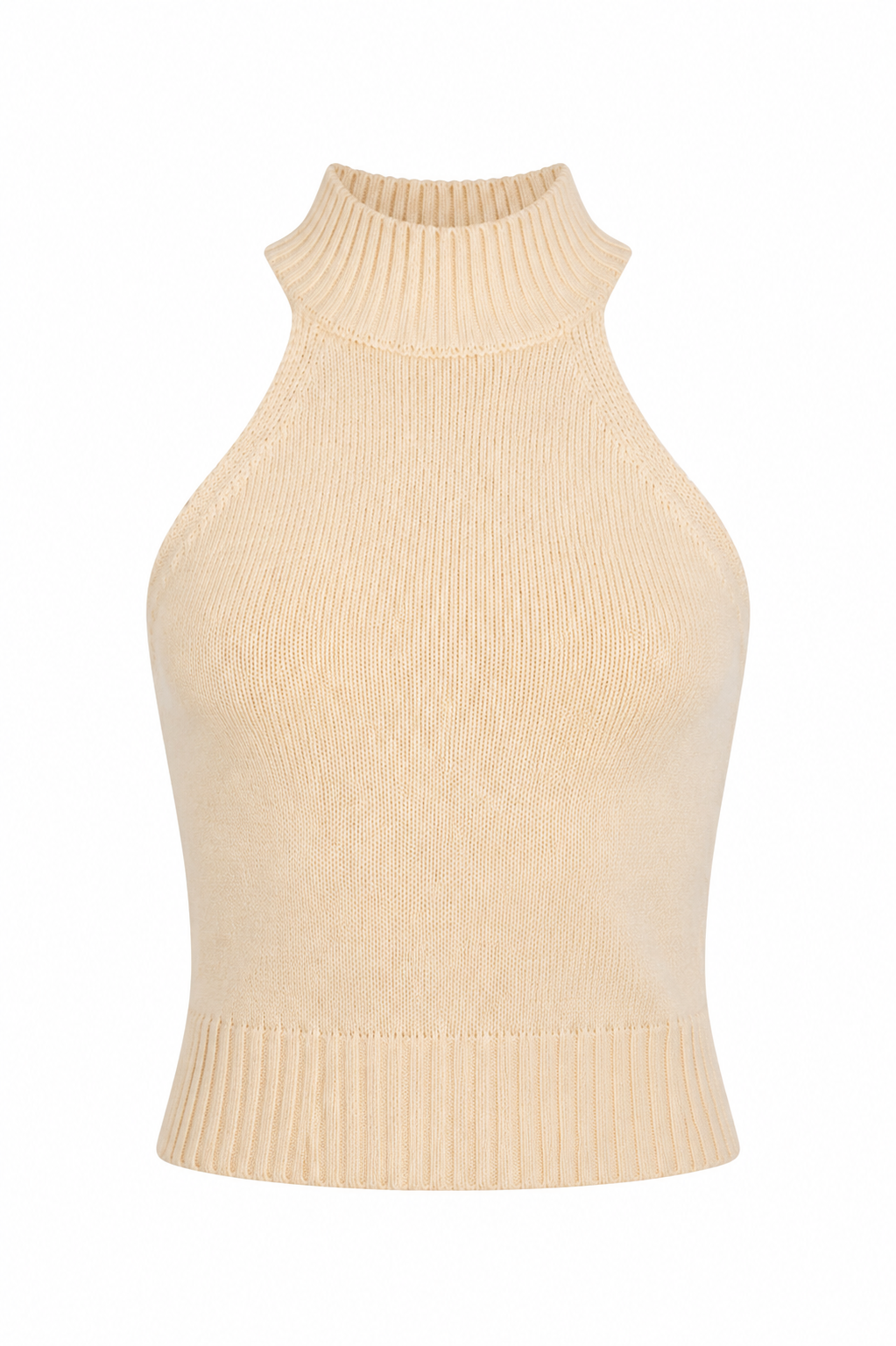 Soft Focus Butter Yellow Knit Top