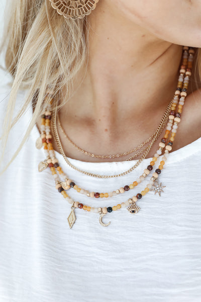Isabella Beaded Layered Necklace