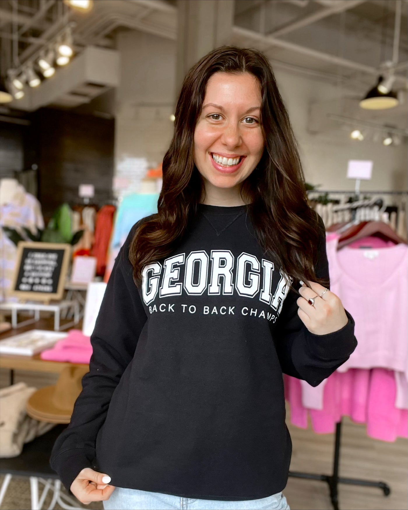Georgia Sweatshirt. Oversized Georgia Sweatshirt. Uga Gameday Sweatshirt. Graphic