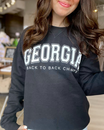 Georgia Back To Back Champs Pullover