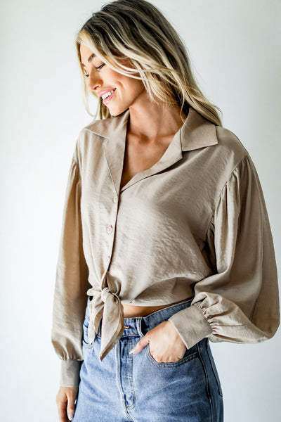 Iconic Style Tie-Front Blouse
