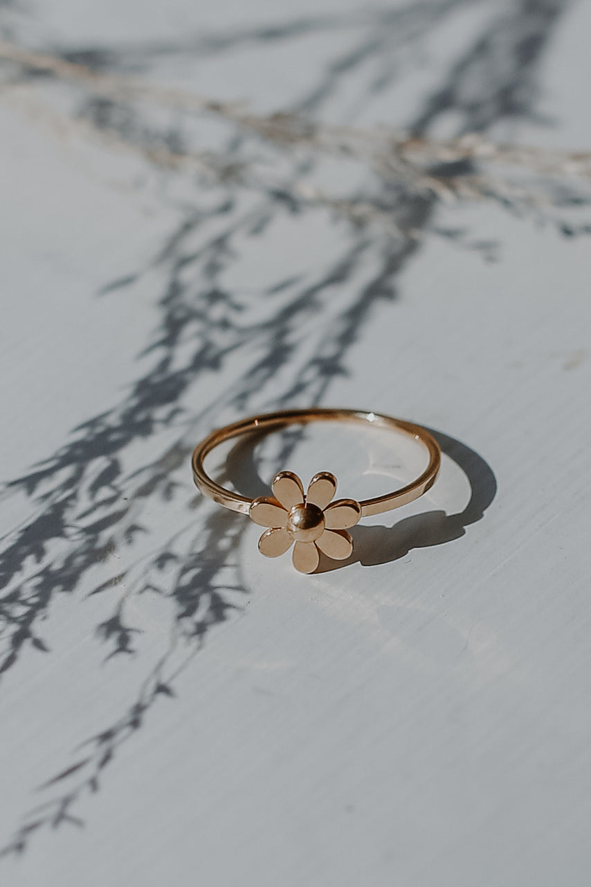 Gold Flower Ring from dress up
