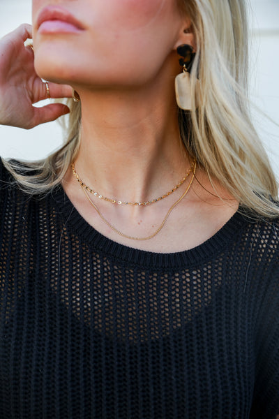 Bri Gold Layered Necklace