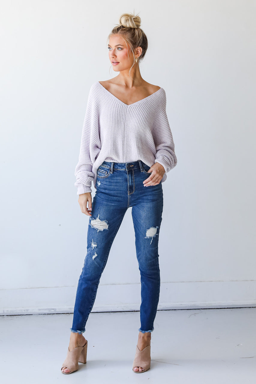 Sierra Distressed Skinny Jeans