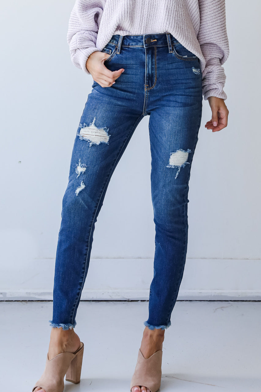 Sierra Distressed Skinny Jeans