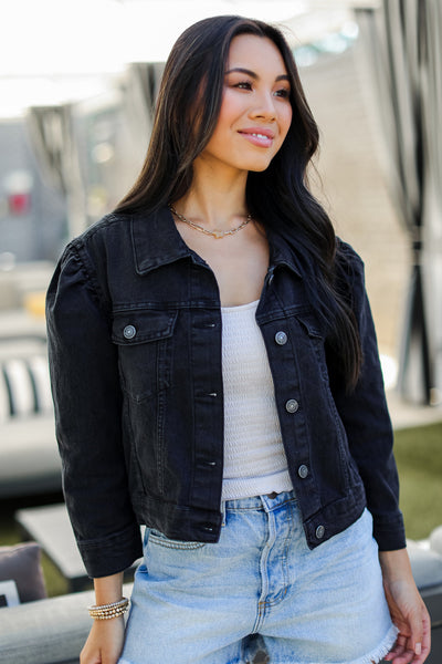 Now or Never Cropped Denim Jacket